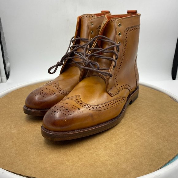 Allen Edmonds Other - NWOT Men's Allen Edmonds Dalton Wingtip Dress Boot Size 9 Brown Flaws*